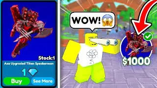 😜 The New *GODLY* Axe Upgraded Titan Speakerman is HERE?! 🤩 Clans Update 👀 - Toilet Tower Defense
