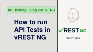 API Testing - How to run API Tests in vREST NG Application?