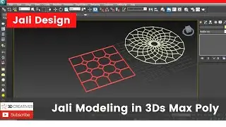 Jali modeling using edit poly in 3ds max //3D Creatives