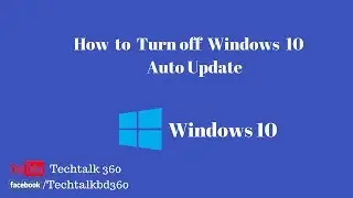 How to turn off auto update in windows 10