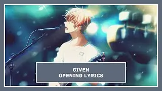 Given OP - Kizuato [Lyrics]