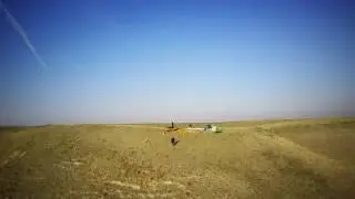Paragliding soaring session at Titelski Breg, Serbia