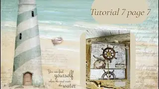 Sea Land  mini album tutorial7 page7 #stamperia #scrapbooking #popup, #mixmedia, mini ship interior