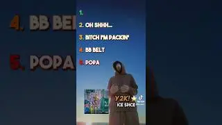 Ranking the best songs on Y2K! by Ice Spice 🔥 #icespice #y2k #album #ranking #songs #music  #shorts