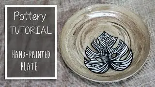 How it's made: pottery, hand-painted plate. SATISFYING POTTERY MAKING VIDEO