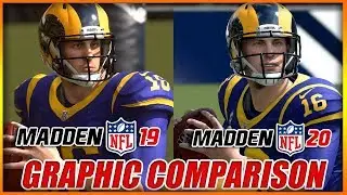 Madden NFL 20 vs Madden NFL 19 Graphic Comparison