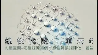 單元 6．向量空間–兩種矩陣實例：線性轉換矩陣化、圖論