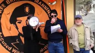 'Free Bradley Manning' Protest in Berkeley, CA