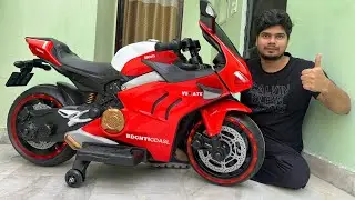 RC Ducati Panigale V4 Bike Unboxing & Testing | Ride on Ducati Bike | Shamshad Maker 🔥🔥