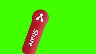 Share Button Green Screen | Green Screen Share Button | Share Button  Free Green Screen Share Button