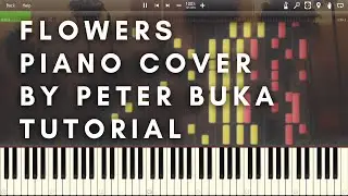 FLOWERS - Miley Cyrus (Piano Cover) by Peter Buka | Tutorial