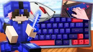 Custom Keyboard + Mouse Sounds ASMR | Hypixel Bedwars