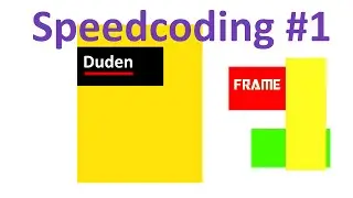 #1 Dictionary - Speedcoding - Frame