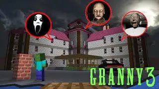 GRANNY 3 CHALLENGE PART 2 - Horror Minecraft Animation