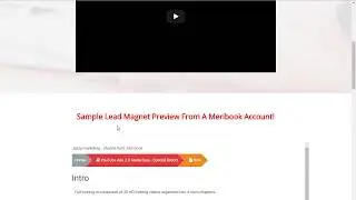 Meribook For Lead Magnet Creation & Delivery