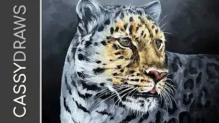Painting a Realistic Leopard in Acrylics for Wildlife Artist of the Year