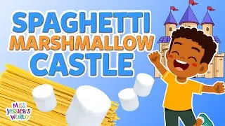 Building a Spaghetti Marshmallow Castle | Kids Imagination & Play | Miss Jessica's World