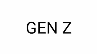 Only Gen Z can comment on this video