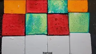 COLORFUL FULL BLOCK GYM CHALK CRUMBLE-ASMR