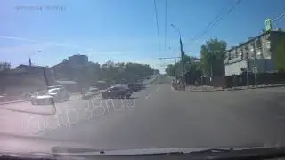 Момент ДТП на Байкальской