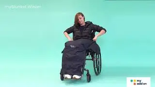 myBlanket Winter by My Add On: rain cover for wheelchair users to protect legs from rain and cold