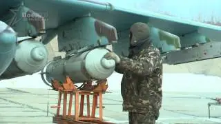 Бомбометание штурмовиков Су 25