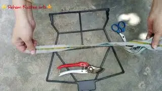 Make a dryer for fruits and vegetables || How to make dryer for fruits || sun dryer basket very easy