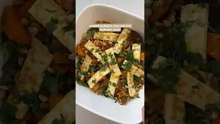 Roasted Pumpkin, Pine Nut & Halloumi Salad Recipe #saladrecipe #healthyrecipes #vegetarian