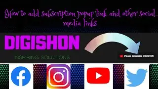 How to add social medial links on you tube banner or channel art in tamil