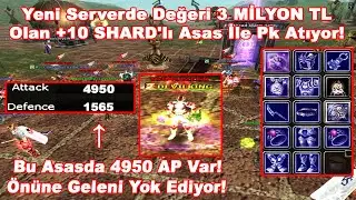 GoldenHaze - Yeni Serverde 4950 Rekor AP'si Olan +10 SHARD'lı Asas İle Pk Atıyor! | Knight Online
