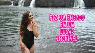 FIZ UM ENSAIO FOTOGRÁFICO NA CACHOEIRA | Lar Rizzon