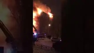 В Тюмени сгорел многоэтажный дом 08.02.2018