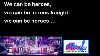 JESC 2012 - We can be heroes (Lyrics) Kidsrights Song - Amsterdam 2012