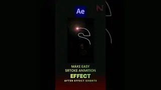 After Effects Magic: Easy Tutorial for Stroke Animation and Fire Center #shorts