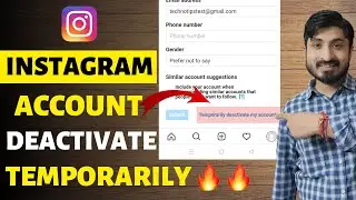 Instagram account deactivate kaise kare | How to deactivate Instagram account | Techno Tips Arena
