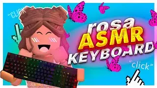 *very aesthetic* 🍑 Relaxing Blue Tower ASMR Obby Clicks and Taps Roblox Keyboard