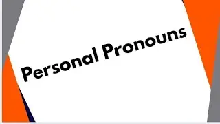 Personal pronouns