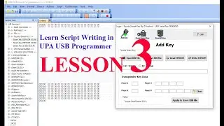 Script Writing in UPA USB programmers   Lesson 3