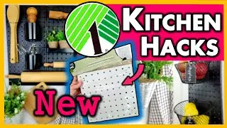 Everyone will be buying PEG BOARDS after seeing these HACKS! Get organized with $1 Kitchen DIYs!