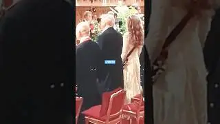 CATHERINE STANDS FOR NATIONAL ANTHEM DONALD TRUMP AND KING CHARLES