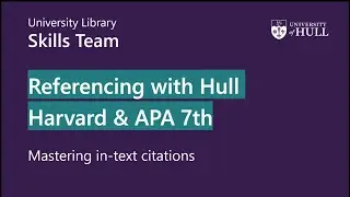 Harvard or APA referencing 2   Mastering in text citations