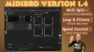 MidiBro 1.4 — Split It, Loop It, Speed It, Filter It