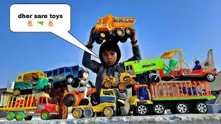 bhut sare khilone mile #khilone #truck #jcb #helicopter