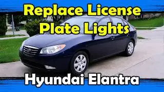 2008 Hyundai Elantra - Replace License Plate Light Bulbs