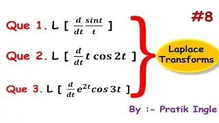 How to solve laplace transforms of Derivative fully explained in hindi | Pratik Ingle