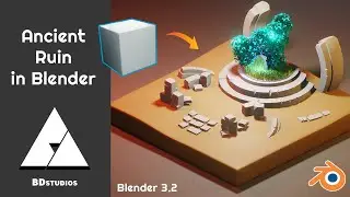 Ancient Ruin in Blender 3.2 - 3D Modelling and Rendering