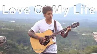 Love Of My Life - Queen | lyrics | fingerstyle guitar cover - freddie mercury #karaoke Gova Gionino