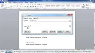 Microsoft Word 2010-  Find and Replace