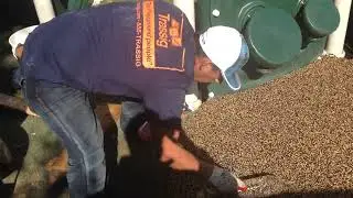 troweling poured in place rubber wear layer next to equipment