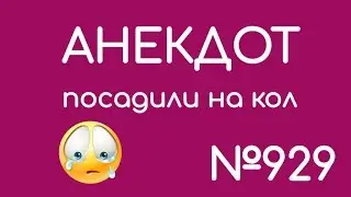 Анекдот №929. Если посадили на КОЛ.